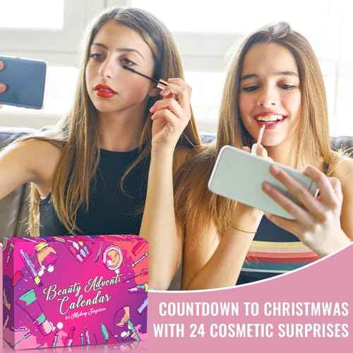 Makeup Advent Calendar 2025 Teen Girls Women Beauty Countdown Calendar Christmas Gifts for Women Teen Girl Trendy Stuff Unique Make up Set Gifts Mascara Lipstick Blush Advent Calendar 2025
