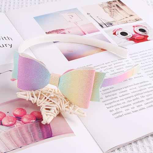 6 Pack Girls Headbands Glitter Kids Headbands Bow/Heart/Star Headbands for girls/Toddler/Teens (A-666)