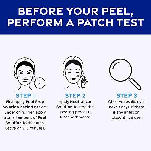 MedPeel Salicylic Acid 20% Essential Peel Kit, Includes Peel, Prep, Neutralizer, Medium Strength Professional Grade Chemical Face Peel for all Skin Tones, 1oz/30ml (Kit of 3)
