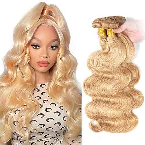Honey Blonde Bundles P27/613 Body Wave Human Hair Bundles 16 18 20 inch Blonde Human Hair Bundle 2 Tone