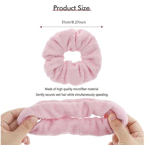 Big Hair Tools Extra Large Wide Tooth Comb for Thick, Curly, Wavy or Long Hair - Frizz-Free Detangling Shower Comb - Big Hair Comb and Microfiber Scrunchie