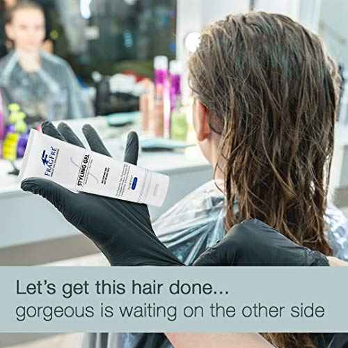 Hair Styling Gel 8 oz (2-Pack Gift Set) Medium Hold - Fragrance Free Hypoallergenic - Irritation Free Styling Gel for Sensitive Skin - for Men Women Children - Gluten Free Vegan Cruelty Free