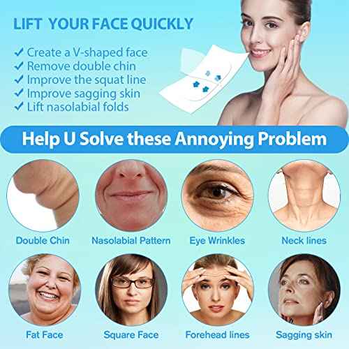 Neck Tape Lifting Invisible,Face Tape Lifting Invisible,156pcs Face Lift Tape,Neck Lift Tape Instant Facelift Tape Face Lifter Tape Facial Tape for Sagging Skin Double chin Jowls Eyes Woman Makeup
