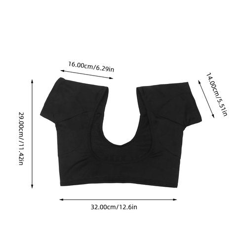 Breathable Underwear Vest for Women Quick Absorb Underarm Sweat Pads Comfortable Washable Short Sleeve Vest for Summer Activities Reusable Durable Design