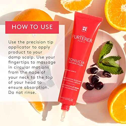 Ren? Furterer TONUCIA Concentrated Youth Serum - For Thin, Weakened Hair Due to Aging - Collagen-Boosting Pro-Youth Ritual - 2.5 fl. oz.