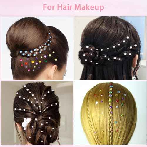 Face Gems Kit with Makeup Glue, Hair Gems Colorful Face Jewels Clear Face Rhinestones, Picker Pencil Tweezer and Brush for Face Eye Hair Body Makeup