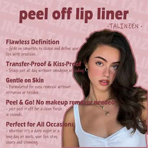 lip stain peel off,beauty-waterproof,transfer-proof and smudge-proof,makeup for all occasions,perfect for everyone (#03,0.12floz/3.5ml e)