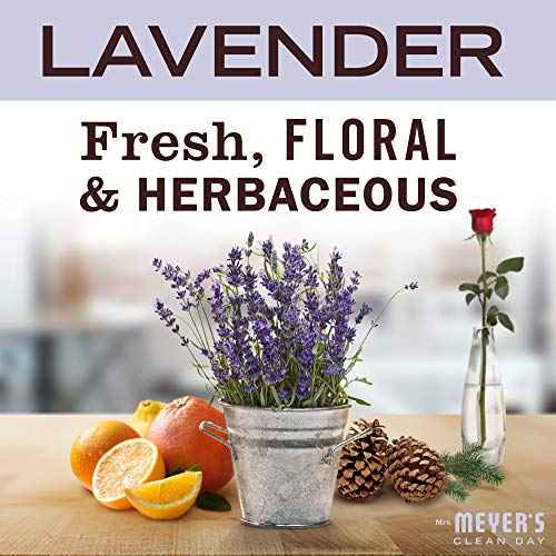 MRS. MEYER'S CLEAN DAY Body Lotion for Dry Skin, Non-Greasy Moisturizer Made with Essential Oils, Lavender, 16 fl. oz - Pack of 3