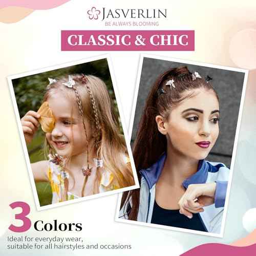 Mini Butterfly Hair Clips, 50pcs Black Brown Clear, Small Claw Clips Accessories for Women Girls Bangs, Little Butterflies Claws or Fine Thin Short Hair Bulk (Classic)