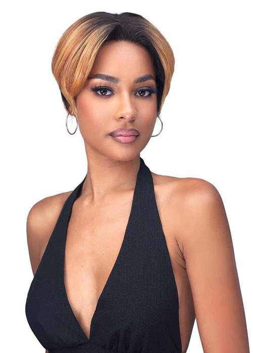 BOBBI BOSS Glueless Free Part Lace Front Wig with Baby Hair MLF446 LEXIE (1B Off Black)