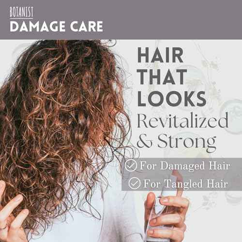 Botanist Sulfate Free Shampoo for Color Treated Hair, Organic Shampoo for Women & Men with Collagen, Ceramide, Keratin & Jojoba Seed Oil from Japan, Freesia & Cassis, DAMAGE CARE15.5 Fl Oz, 2EA