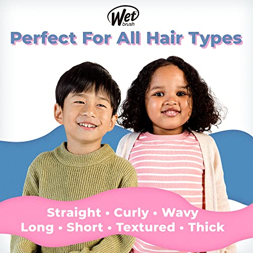 Wet Brush Kids Detangler Hair Brushes - Chevron - Midi Detangling Brush with Ultra-Soft IntelliFlex Bristles Glide Through Tangles with Ease - Pain-Free Comb for All Hair Types