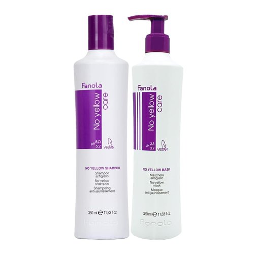 Fanola No Yellow Shampoo Bundle with No Yellow Mask