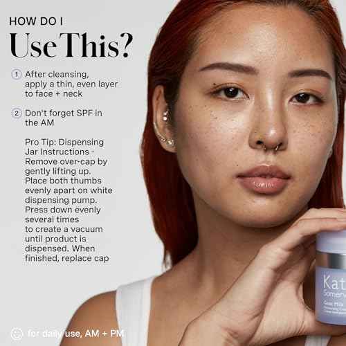 Kate Somerville Goat Milk Moisturizing Cream - Deeply Hydrating Daily Face Moisturizer for Dry, Tight, and Sensitive Skin, 1.7 Fl Oz