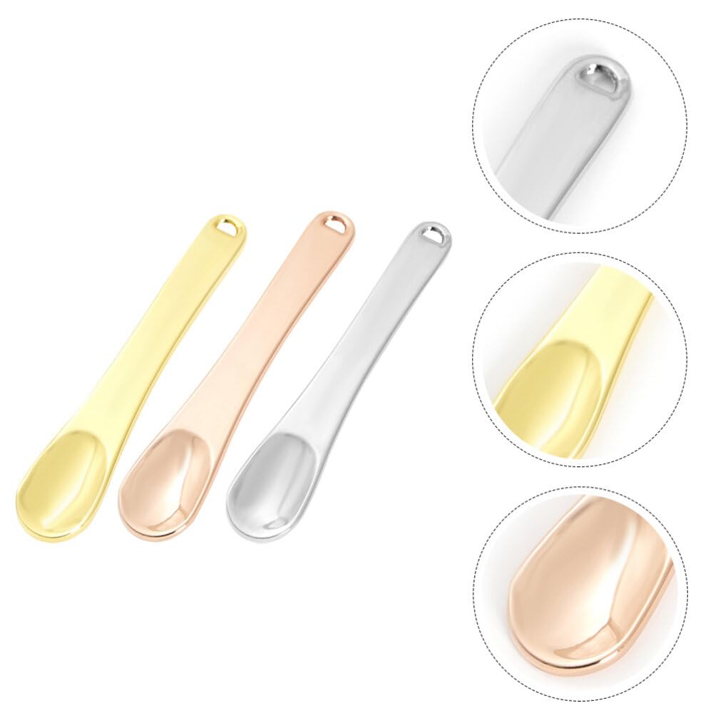 9pcs Cream Spoon Cosmetic Spoon Facial Mask Spoon Mixing Spatulas Metal Spoon Makeup Supply Skin Care Supply Beauty Spoon Makeup Tool Cosmetic Spatulas Skin Care Tool Mixing Spoon