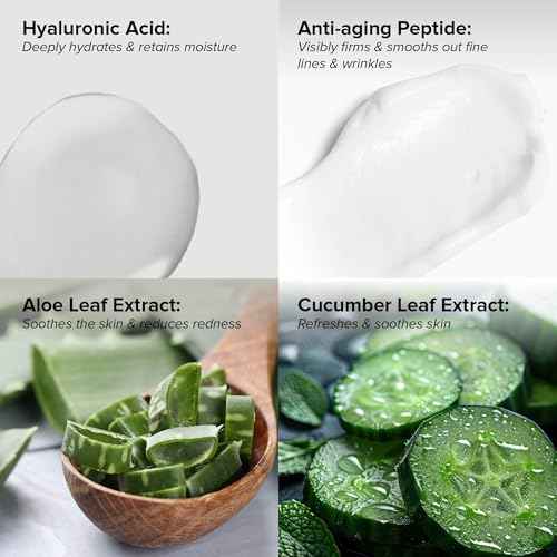 DRMTLGY Essential Facial Cleanser - Gentle Face Cleanser and Face Wash for Women and Men with Anti-Aging Peptides & Hyaluronic Acid. 6.9 fl oz, 2 Pack