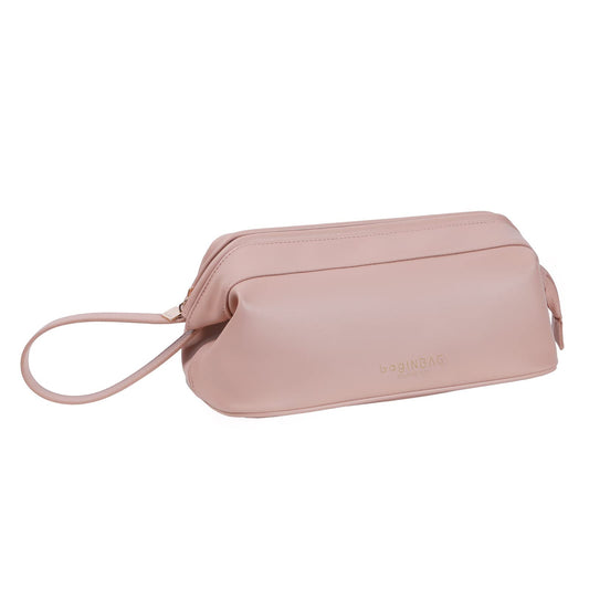 bagINBAG QIANPA Cosmetic Travel bag，Makeup bag with Handle, Pink Makeup pouch，Make up bag travelling for women and Girls