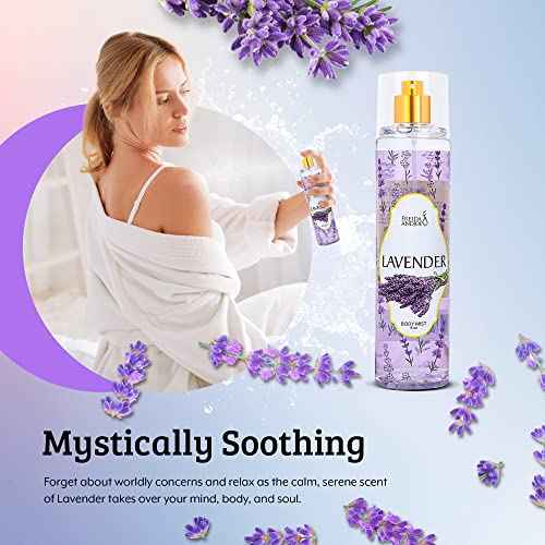 Lavender Luxury Body Spray For Women, Womens Perfume Fragrance Body Mist & Sprays, Women's Woodsy Scented Gifts & Presents, 8 oz Fine Mist Spray Bottle
