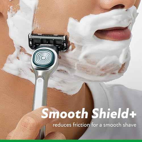 DORCO SLEEK 6 Blade Razor for Men with 7 Cartridges | Men's Cartridge Razors with Razor Handle and Smooth Shaving Blades | Men¡¯s Razors with Multi-Flex Technology