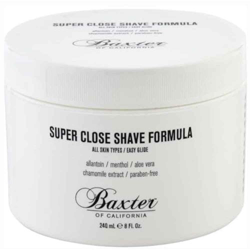 Baxter of California Super Close Shave Formula for Men | Easy Glide| Soothing Formula | Tea Tree Oil, Witch Hazel & Peppermint | 8 oz