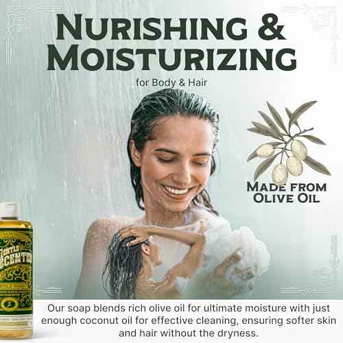 Unscented Liquid Castile Soap ? Vegan Organic Soap & Body Wash, High Olive Oil Content, Non-Drying Formula, Great for Sensitive Skin by Carolina Castile, EWG Verified (Unscented, 1 Gallon)