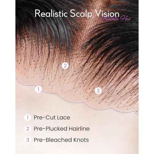 Arabella 6x6 Wear and Go Glueless Wigs Human Hair Deep Curly Bob Wig Lace Front Wig Human Hair 210% Density Pre-Cut Lace Wigs Pre Bleached Tiny Knots Bob Wig Human Hair(14inch, 6x6 Glueless Bob)