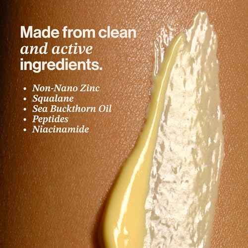 The One Daily Sun Cream SPF 30 ? Hydrating Facial Sunscreen with Zinc, Niacinamide, Squalane & Sea Buckthorn | Mineral Daily Sun Protection for Face & Neck, Sensitive Skin Safe, 1 oz