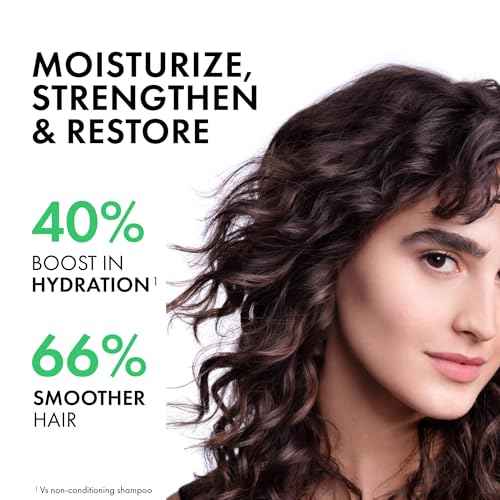 Dercos Hair & Scalp Moisturizing Conditioner, Formulated With Glycerin, Niacinamide + Hyaluronic Acid, Hair Conditioner & Scalp Moisturizer, Strengthens, Post Dandruff Treatment, 6.7 Fl Oz