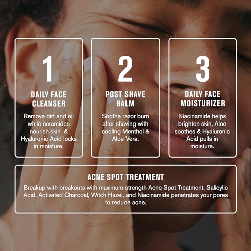 Every Man Jack Acne Spot Treatment - Maximum Strength, Fast Absorbing Skin Clearing Serum - 2% Salicylic Acid, Activated Charcoal, Niacinamide - Target Acne & Blemishes, Reduce Redness - 0.5oz 1 Pack