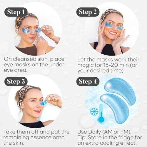Variety Box Under Eye Patches for Puffy Eyes and Dark Circles(30 PAIRS), Collagen & Hyaluronic Acid Gel Masks for Hydration, Anti Wrinkle Patches, Bridesmaid Gifts, Bachelorette Party Favors