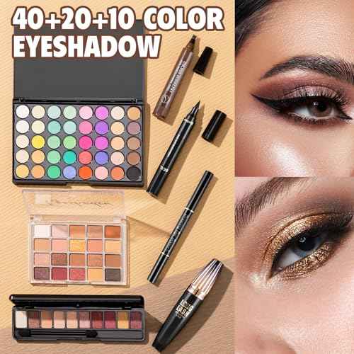 Makeup Set For Women Full Kit Includes Eyeshadow Concealer Palette Lip Gloss Lipstick Eye Pencil Makeup Brushes, All In One Makeup Gift Set For Teen, Girl And Beginner£¬Stocking Stuffers for Teen Girls