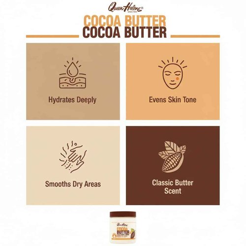 Queen Helene Cream Cocoa Butter 15oz (3 Pack)
