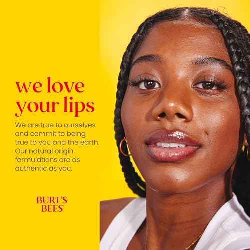 Burt's Bees Christmas Gifts, 4 Lip Balms Stocking Stuffers Products, Beeswax Bounty Fruit Mix - Watermelon, Pomegranate, Dragonfruit Lemon & Sweet Peach (4-Pack)