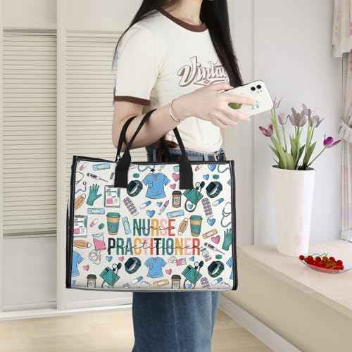WZMPA Nurse Practitioner Cosmetic Bag - Medical NP Gift, Graduation Makeup Zipper Pouch for Appreciation (Nurse Practitioner-TB)