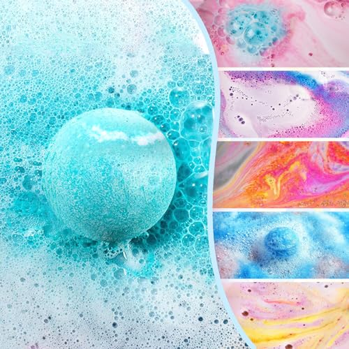 Bath Bombs for Kids with Surprise Inside Kids Bath Bombs with Toys for Boys Girls Handmade Fizzy Balls Bubble Bath Bomb Gift Set for Christmas New Year