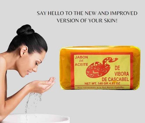 JABON DE ACEITE VIBORA DE CASCABEL Original (140g) / Original Rattlesnake soap (4.93 Oz) Pack of 6