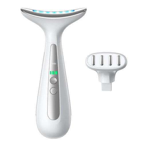 AZMAVO Facial and Neck Massager for Face, Neck & Eye - Skin Lifting & Firming - Wrinkle & Dark Circle Reducer - at Home Skin Care Face Sculpting Tool and Neck Massager