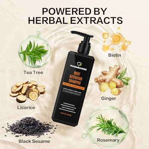 Root Activator Shampoo for Men and Women ? Rosemary & Boiton Hair Growth Shampoo for Thinning Hair, Hair Loss & Scalp Health ? Natural Herbal Formula with Cooling Sensation ? Sulfate-Free ? 10.1 fl oz