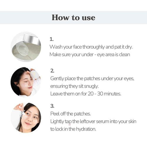 Bueno+ Bakuchiol Anti-Wrinkle Ampoule Eye Patch, 60 Patches, Under Eye Patches for Puffy Eyes and Dark Circles with Bakuchiol and Retinol, Korean Skin Care