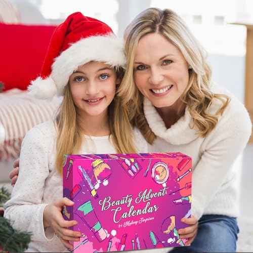 Makeup Advent Calendar 2025 Teen Girls Women Beauty Countdown Calendar Christmas Gifts for Women Teen Girl Trendy Stuff Unique Make up Set Gifts Mascara Lipstick Blush Advent Calendar 2025