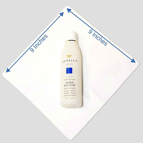 Gunilla Facial Cloth Super Shammy Professional, Ultra Soft, Gentle Face Cleansing, Makeup Removal, All Skin Types, Reusable, Ideal for Adults & Infants & Sensitive Skin - 9 x 9 Inches