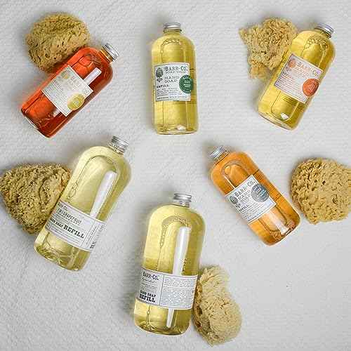 BARR-CO. Hand Soap Refill ? Natural Liquid Soap with Moisturizing Botanicals, Vegan & Plant-Based, Refreshing Citrus & Balsam Scent, for Kitchen & Bathroom, Fir & Grapefruit 32fl oz