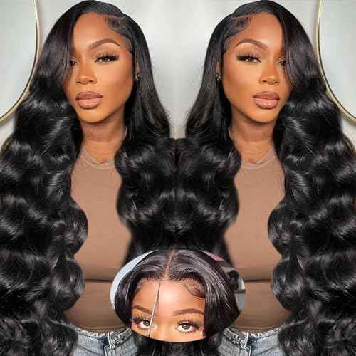 Glueless Wigs Human Hair Pre Plucked Pre Cut Body Wave 5x8 Hd Lace Closure Wigs Human Hair 180% Density Wear And Go Glueless Wigs Human Hair Pre Cut(20inch)