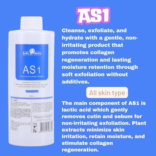 Professional Hydro Peeling Solution for Hydrodermabrasion Machines ? Bubble Solution for All Skin Types (AS1, SA2, AO3) ? Deep Cleansing, Hydration, and Anti-Aging