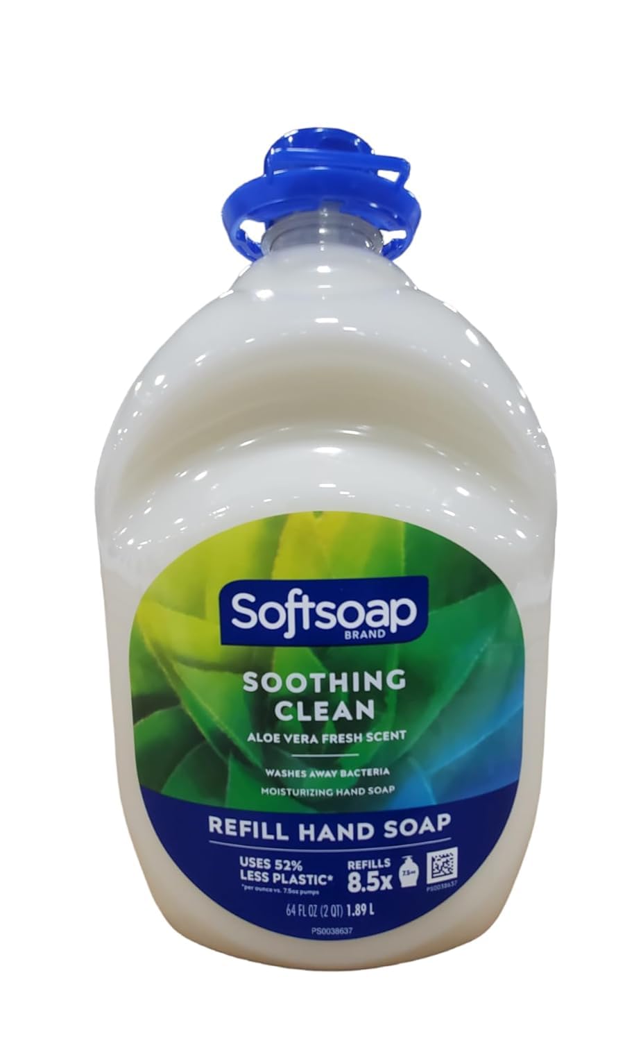 Softsoap Liquid Hand Soap Aloe Vera Moisturizing 64-Ounce Refill Bottle