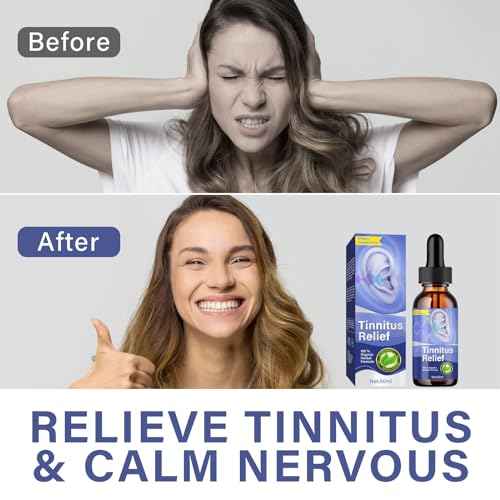 Tinnitus Relief for Ringing Ears, Best Ear Ringing Relief Drops for Tinnitus Relief, Natural Tinnitus Treatment to Reduce Ear Noise and Improve Hearing for Men & Women-2 Fl Oz