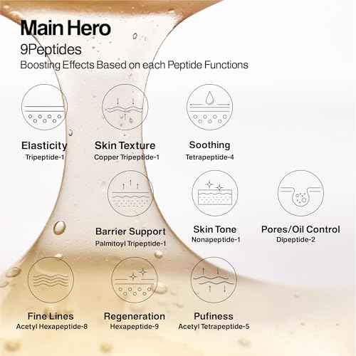 9PEPTIDES MYCO Boosting Dose 30ml (1.014 fl.oz) - 1st Step Hydrating Anti-Aging Booster for boosting skin condition 2x | Korean Peptide Serum with Reishi, Snow Mushroom & Niacinamide