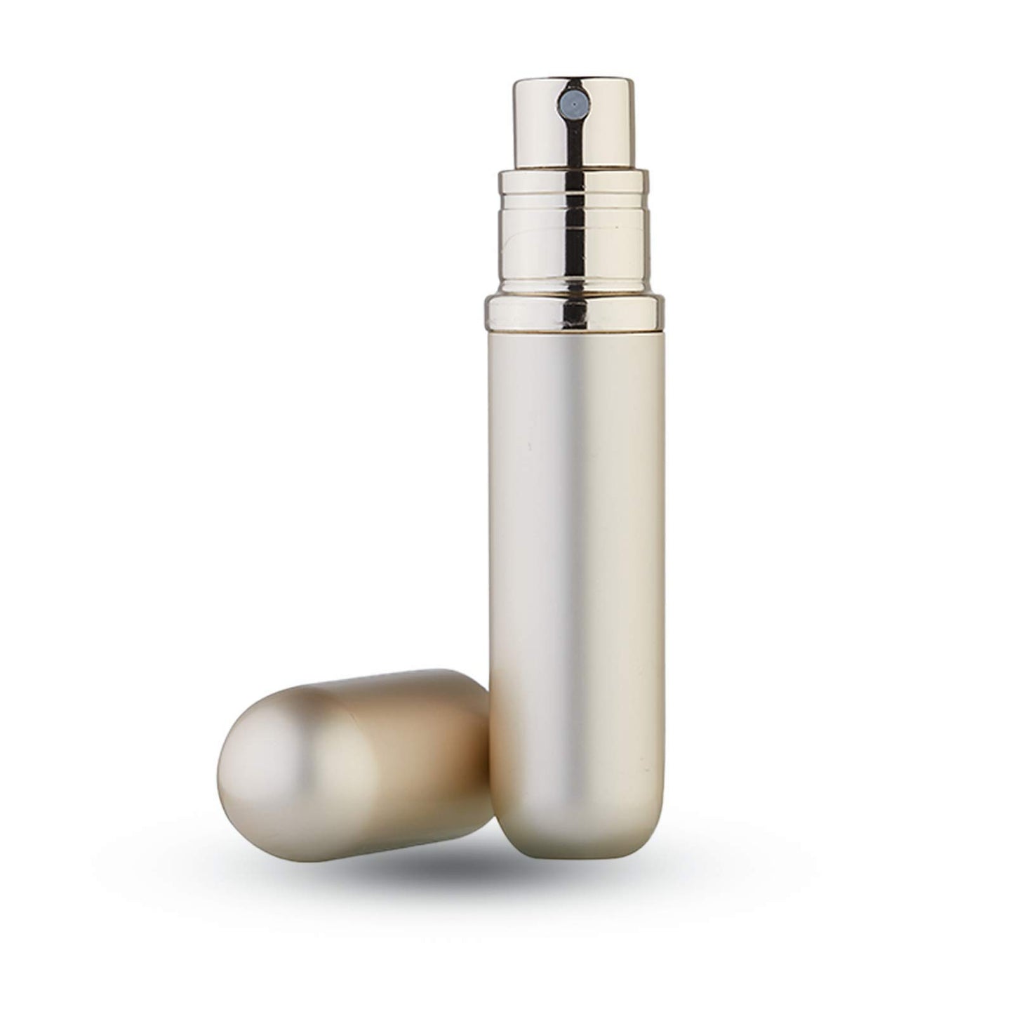 UULANFA Portable Mini Refillable Perfume Atomizer Bottle Empty Pocket Size Cologne Sprayer for Travel 5ml (Y-Champagne Gold)