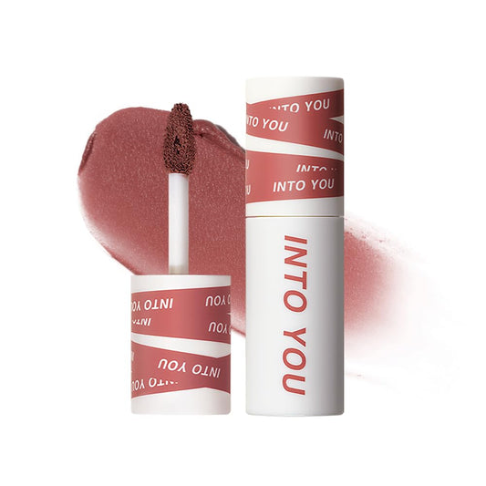 INTO YOU Matte Lipstick for Women, Matte Red Lipstick Long Lasting, Multi-Purpose for Lips and Cheek, Non-Stick Cup Not Fade Lip Stain Makeup Cosmetics Official Directly (EM10)