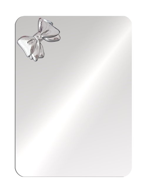 dbfdpsey Magnetic Locker Mirror 6"x7" Real Glass Frameless Mirror with Magnetic Backing for School Locker, Bow School Makeup Mirrors for Girls Bathroom Refrigerator Dorm Gym Office Cabinet Home